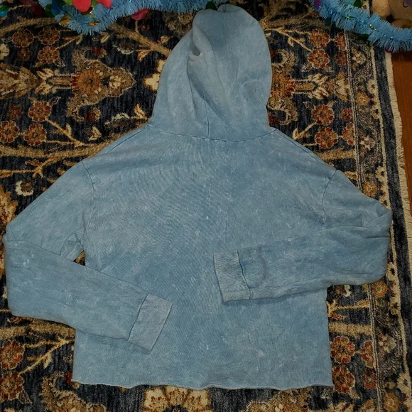 Vintage Havana Blue Terry Cloth Hoodie - Picture 5 of 9